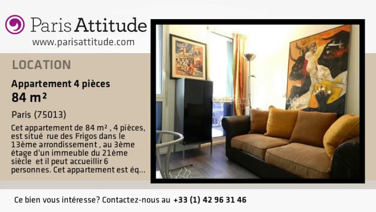 Appartement 3 Chambres à louer - Bibliothèque François Mitterrand, Paris - Ref. 8257