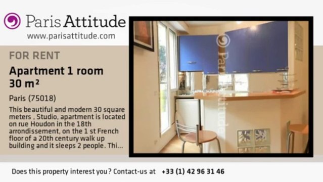 Studio Apartment for rent - Montmartre, Paris - Ref. 8307