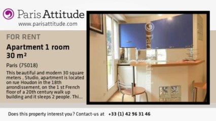 Studio Apartment for rent - Montmartre, Paris - Ref. 8307