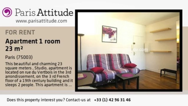 Studio Apartment for rent - Temple, Paris - Ref. 6518