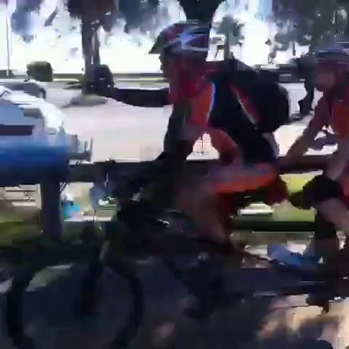 Les Roc Tandems au ravitaillement