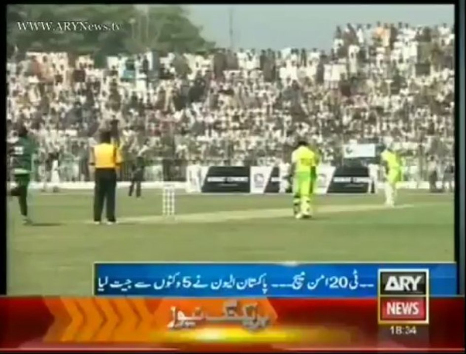 Peace cricket match held in Peshawar