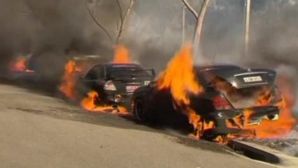 Grass fire burns out of control near Sydney Olympic Park