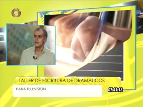 Dictarán taller de escritura de dramáticos para televisión