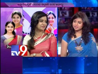 Swathi and Sri Divya in Tv9 Studio - Part 2