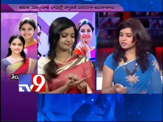 Swathi and Sri Divya in Tv9 Studio - Part 3