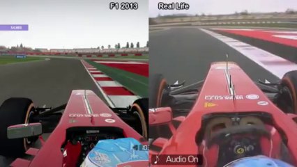 F1 2013 vs Real Life - Circuit de Catalunya
