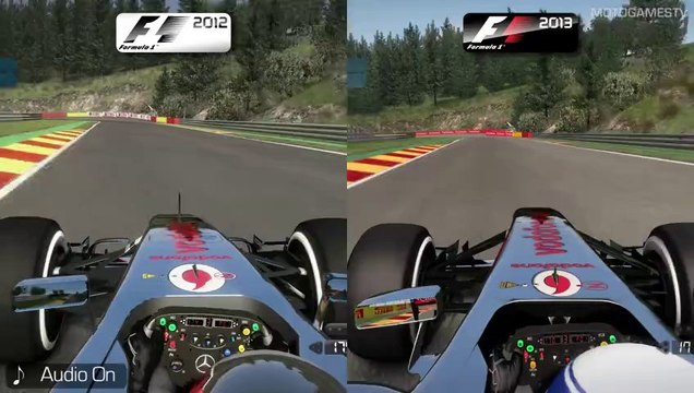 F1 2012 vs F1 2013 - Circuit de Spa-Francorchamps