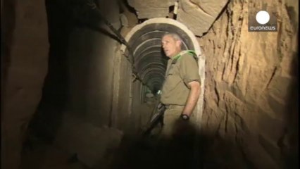 Descubren un túnel subterráneo entre la franja de Gaza...
