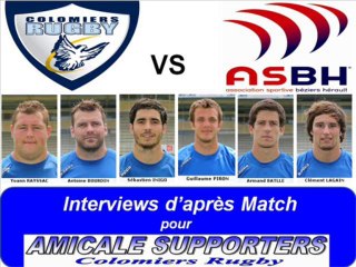 Interviews Joueurs Colomiers Béziers 12.10.13