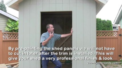 Build a Shed Like a Pro - Finish Installation of LP Smart Side Panels - Video 12 of 15