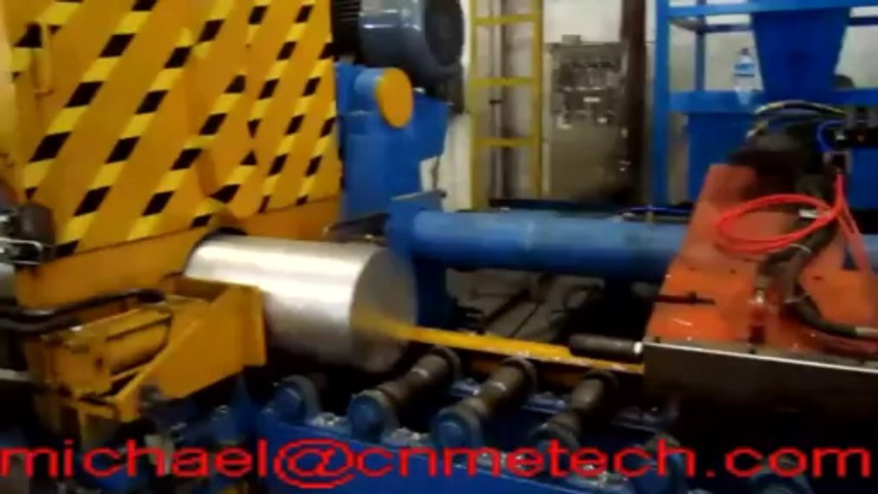 sawing machines for big diameter aluminum billets with date/logo marking system