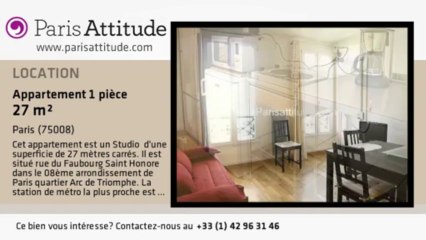 Appartement Studio à louer - Arc de Triomphe, Paris - Ref. 3511