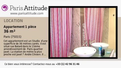 Appartement Studio à louer - Parc André Citroën, Paris - Ref. 2698