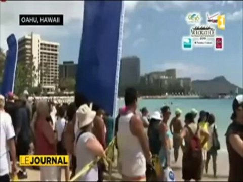 Triomphe des rameurs tahitiens à la Molokai Hoe