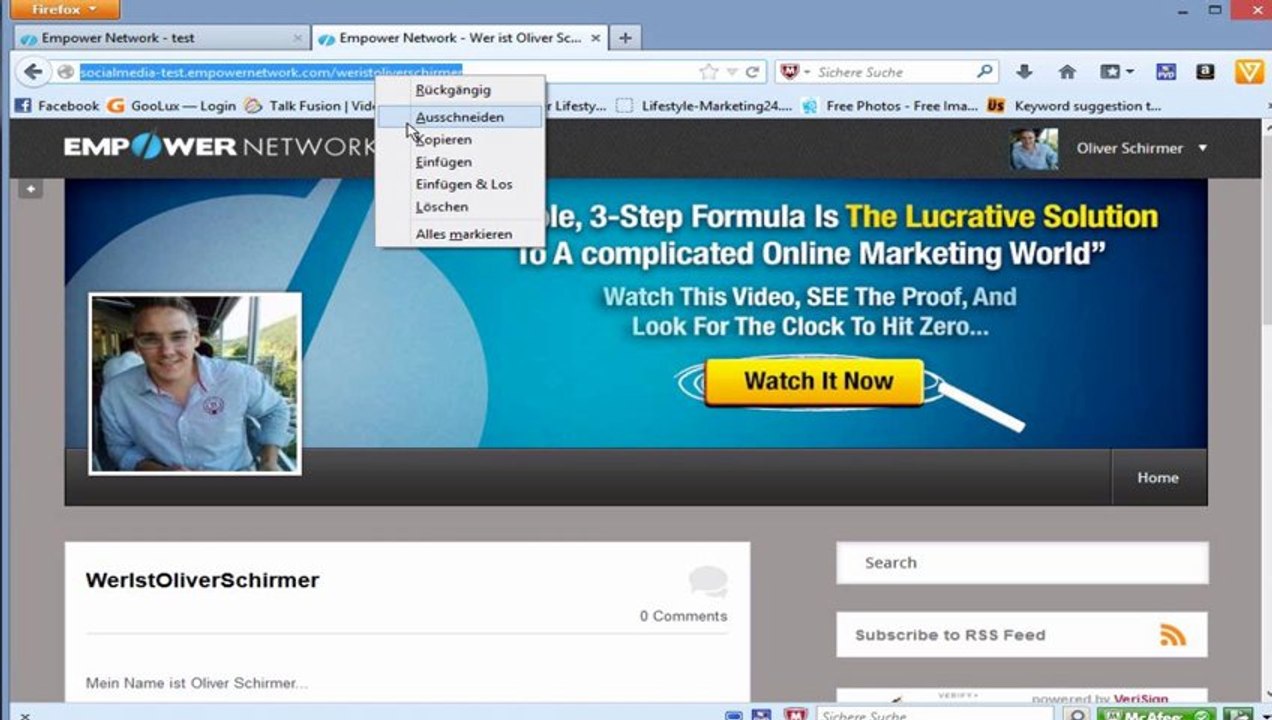 Schritt 10 Über mich Seite erstellen