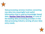 Outsource Data Processing services