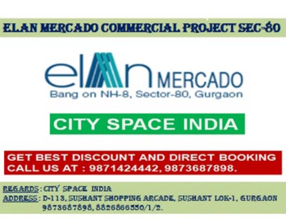 Elan Mercado Commercial Project::9871424442::Food Court Gurgaon