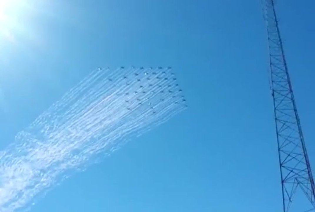 Chiefs 50 Planes Flyby against Raiders at Arrowhead Stadium!!! World Record!!