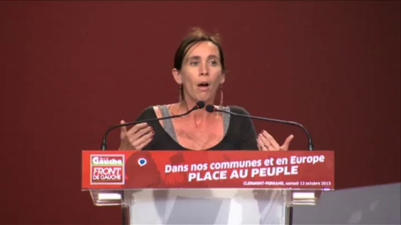 Intervention de Magali Escot. Convention du parti de gauche sur les élections municipales et européennes.
