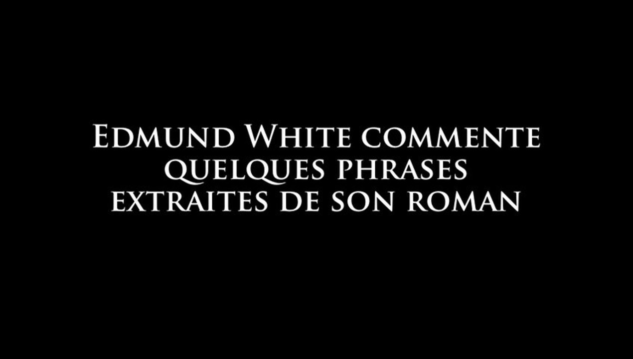 Edmund White commente Jack Holmes