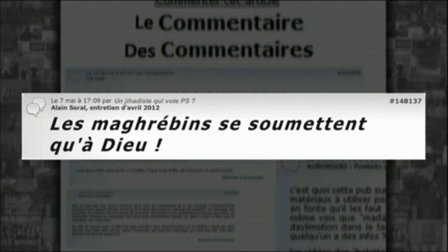 ALAIN SORAL - Les maghrébins se soumettent qu' à Dieu !
