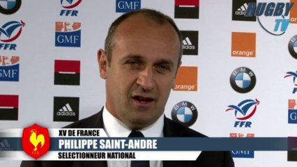RugbyTV - Philippe SAINT-ANDRE - Le Groupe France pour le stage d'octobre