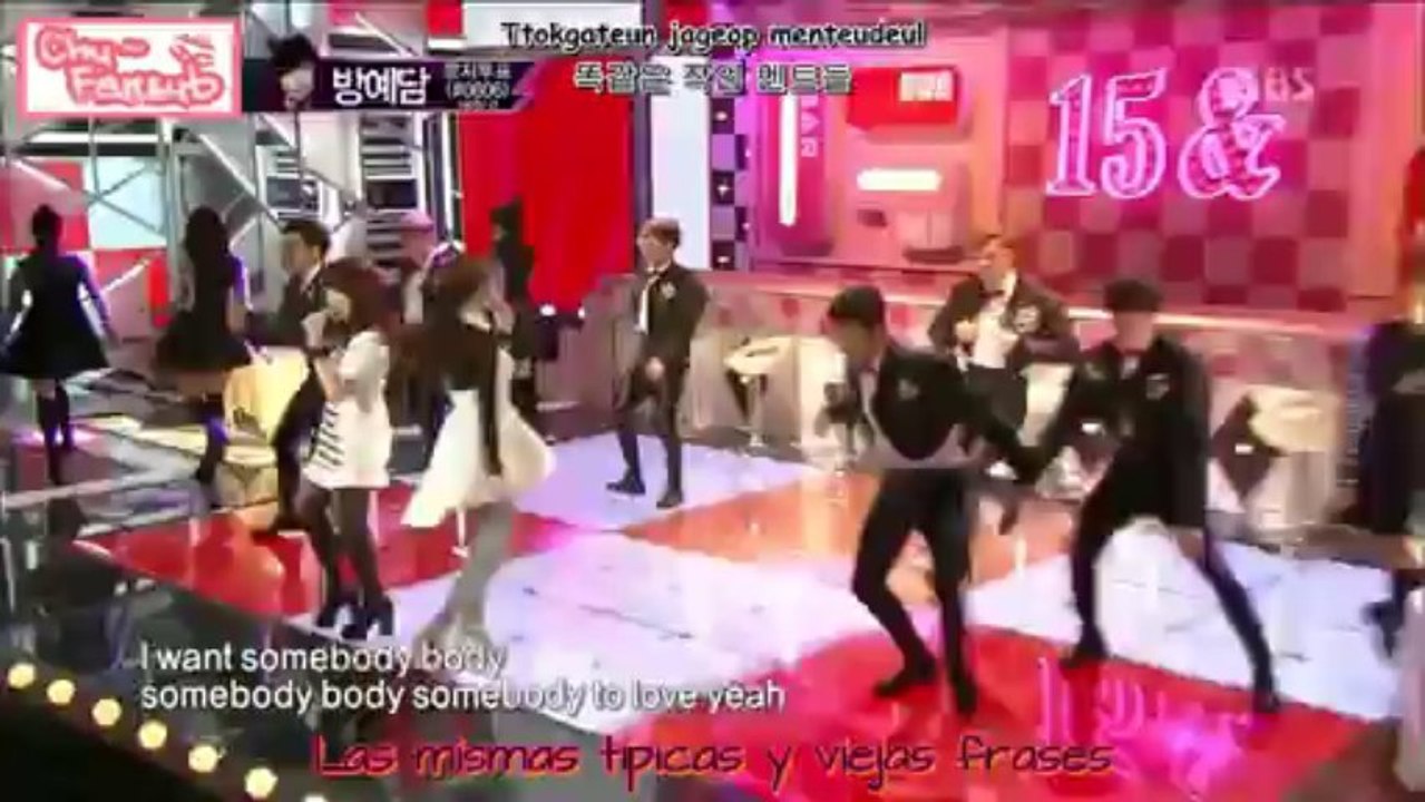 [Subs Español] 15& - Somebody (Live 130408)