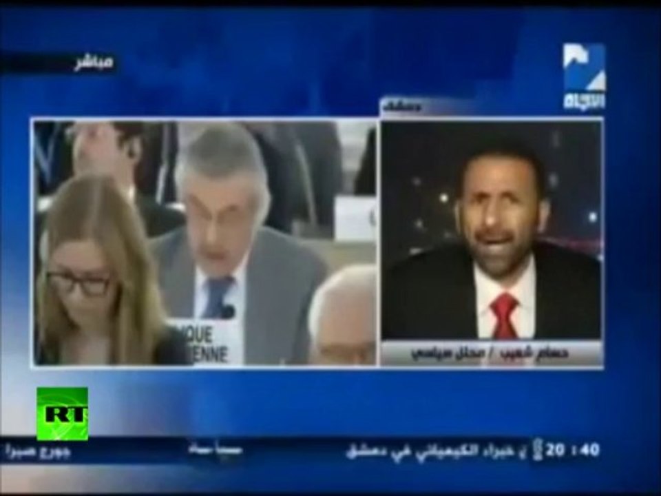 LIVE BLAST: Twin Damascus explosions caught on Syrian TV