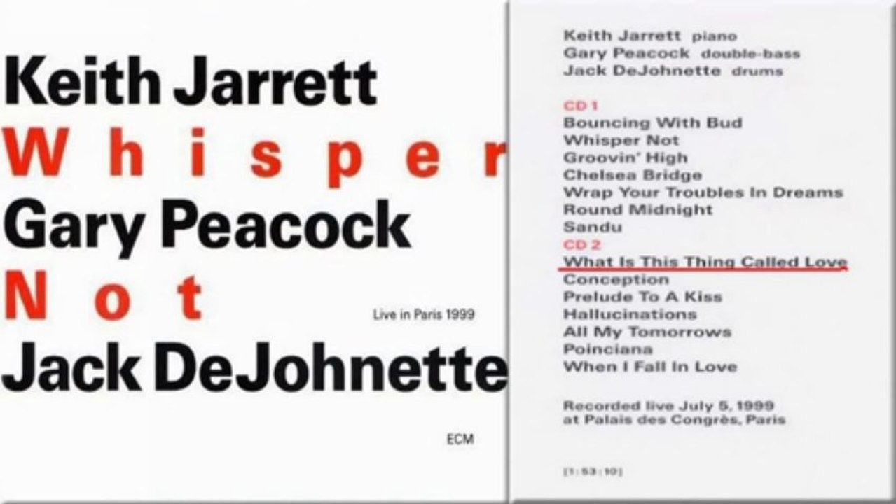 Keith Jarrett Whisper Not What Is This Thing Called Love