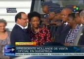 Llega presidente francés a Sudáfrica para visita oficial de dos días