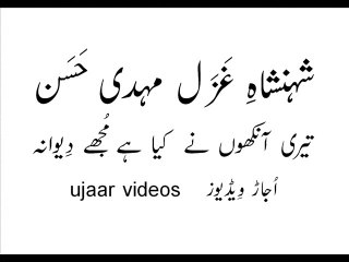 Mehdi Hassan and Salma Agha teri aankhon nay kiya hai mujhay deewaana