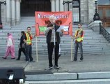 March Against Monsanto Rally In Victoria, Canada. Oct 12,2013, Speeches