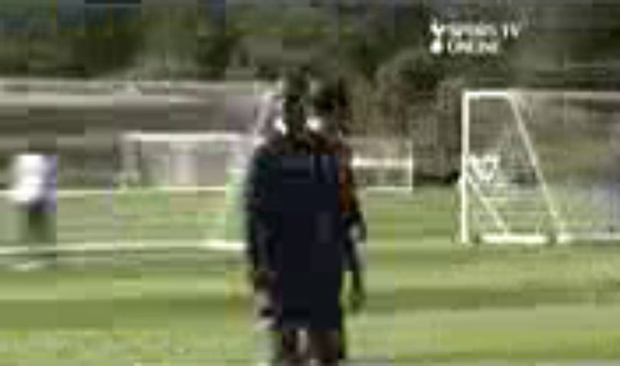 Tottenham Hotspur players shooting practice from the new Training Centre!