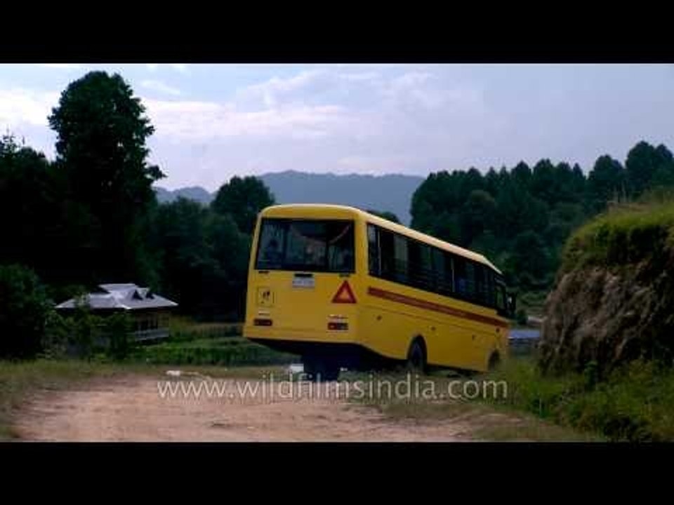 From school to home: School bus ride in Ziro