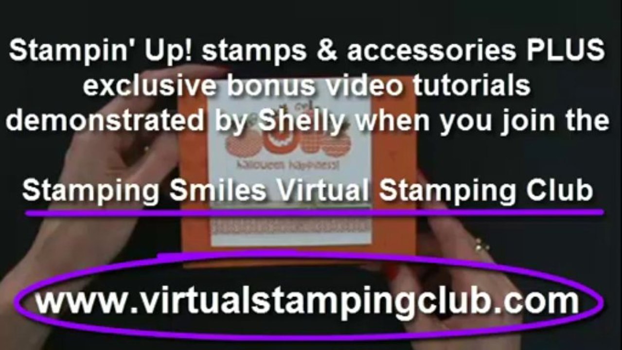 How to make a thank you card with Stampin' Up Halloween Happiness stamp