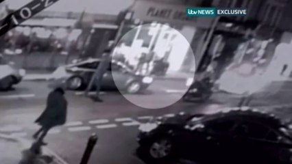 CCTV footage shows west London anti-terror arrest