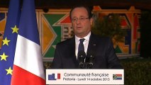 Allocution du président de la République devant la communauté française à Pretoria en Afrique du Sud