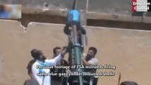 Suriye’deki teröristler kimyasal silah atmadan önce gururla anlatıyor.. islamidavet.com