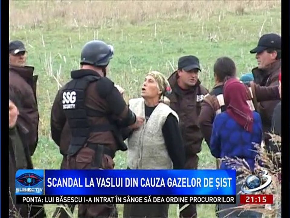 GAZELE DE SIST: Revolta satenilor din SILISTEA - PUNGESTI fata de compania CHEVRON la "Subiectiv" (Antena 3)