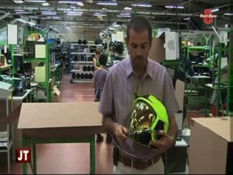 Le futur casque des pompiers (Châtillon-sur-Chalaronne)
