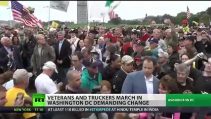 Truckers and Veterans Tell President Obama Tear Down These Barricades