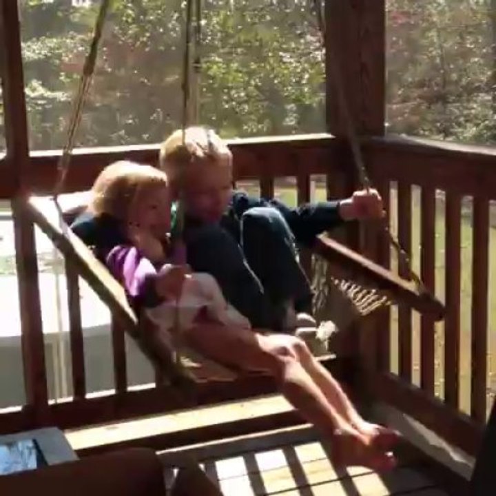 Laci and Landen spinning