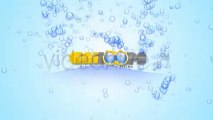 Water Bubbles Logo reveler - After Effects Template