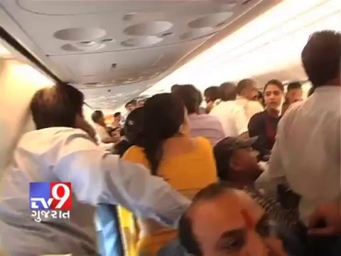 Sexual Assault case Asaram's supporters creates chaos in flight - Tv9 Gujarat