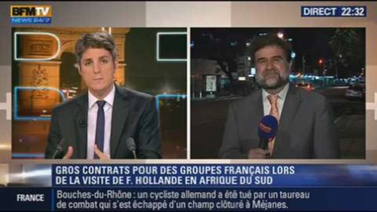 Le Soir BFM: voyage présidentiel en Afrique du Sud - 14/10 1/4