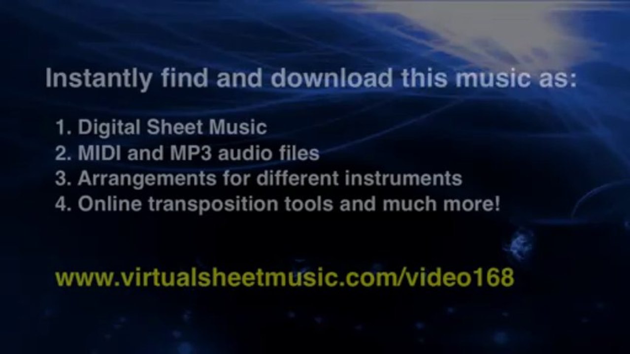 Franz Schubert's Ave Maria, for Alto Saxophone and Piano sheet music - Video Score