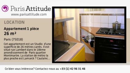 Appartement Studio à louer - Jules Joffrin - Mairie du 18ème, Paris - Ref. 3249
