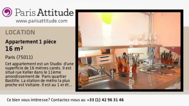 Appartement Studio à louer - Voltaire, Paris - Ref. 2299