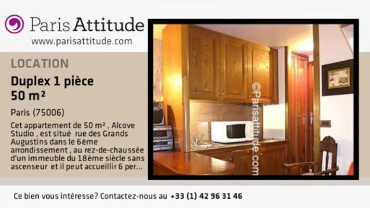 Duplex Alcove Studio à louer - St Germain, Paris - Ref. 40